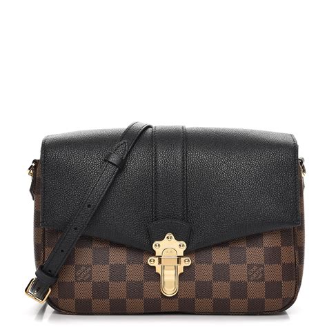 LOUIS VUITTON Damier Ebene Clapton Black 